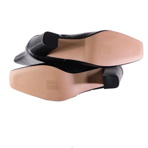 NEW J.CREW Booties Boots Mid-Calf Black Leather Sz. 11 Square Toe Side Zip - Picture 8 of 8